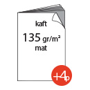 4 pagina's kaft 135g/m², mat